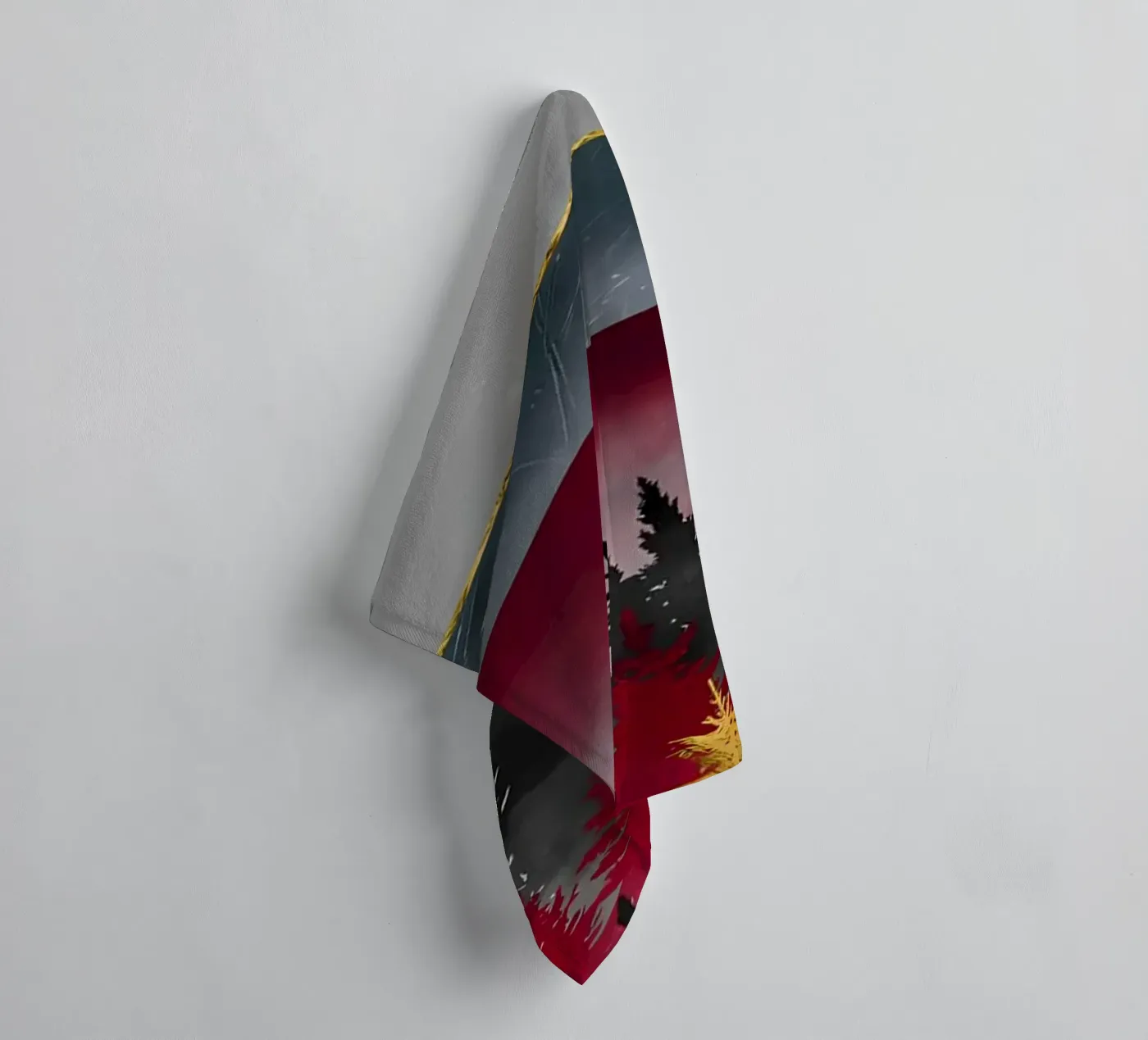 Pine Forest towel by Albert S Jacob