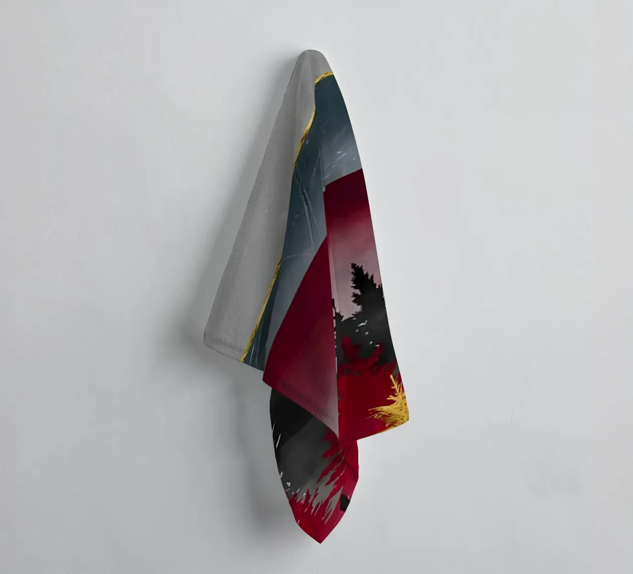 Pine Forest towel by Albert S Jacob