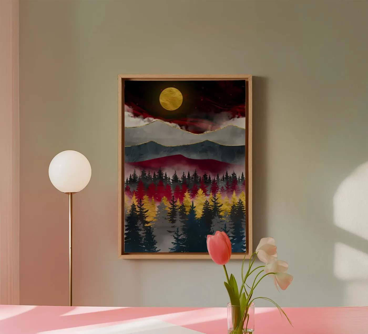 Pine Forest canvas by Albert S Jacob