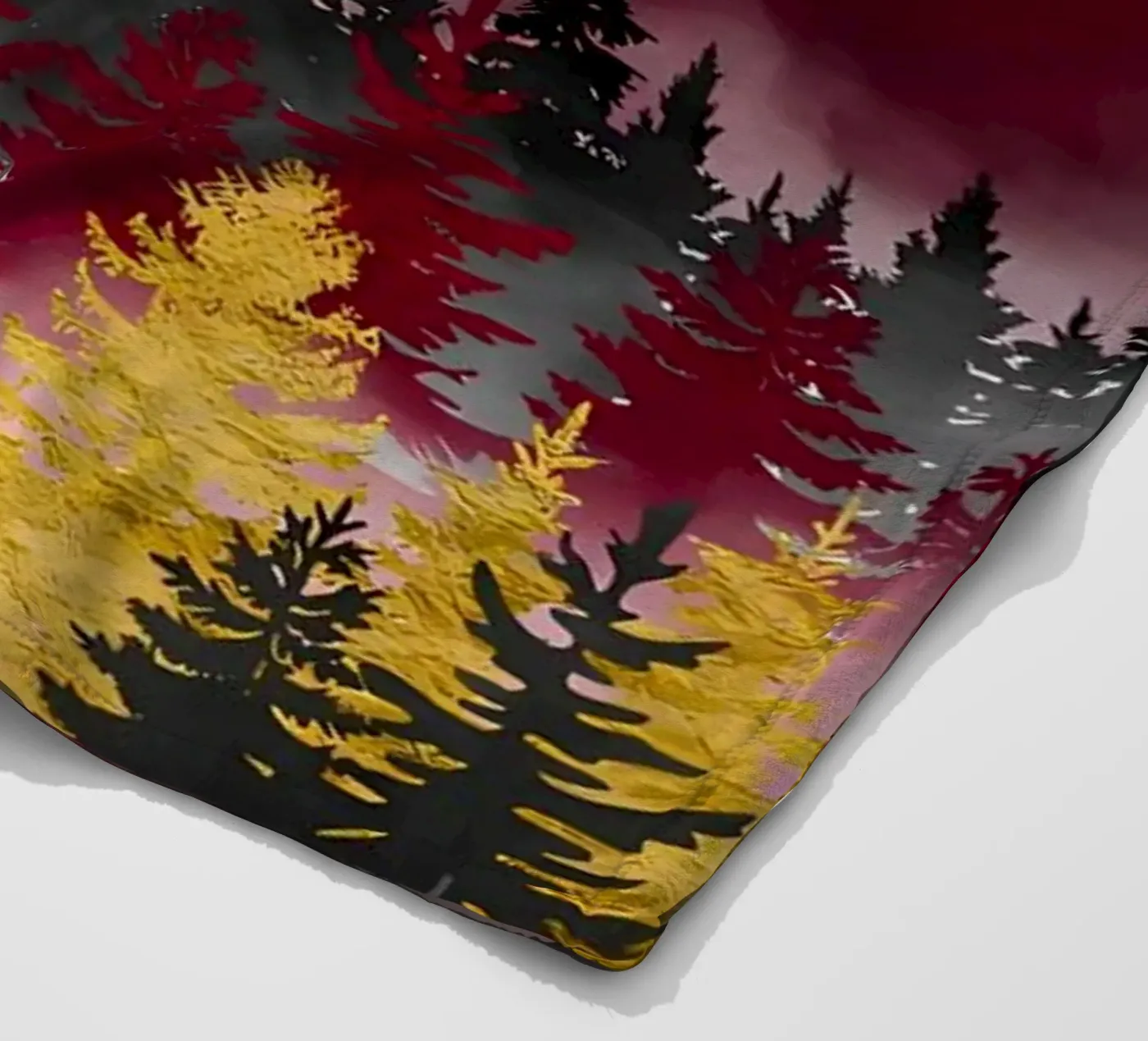 Pine Forest fleece blanket by Albert S Jacob