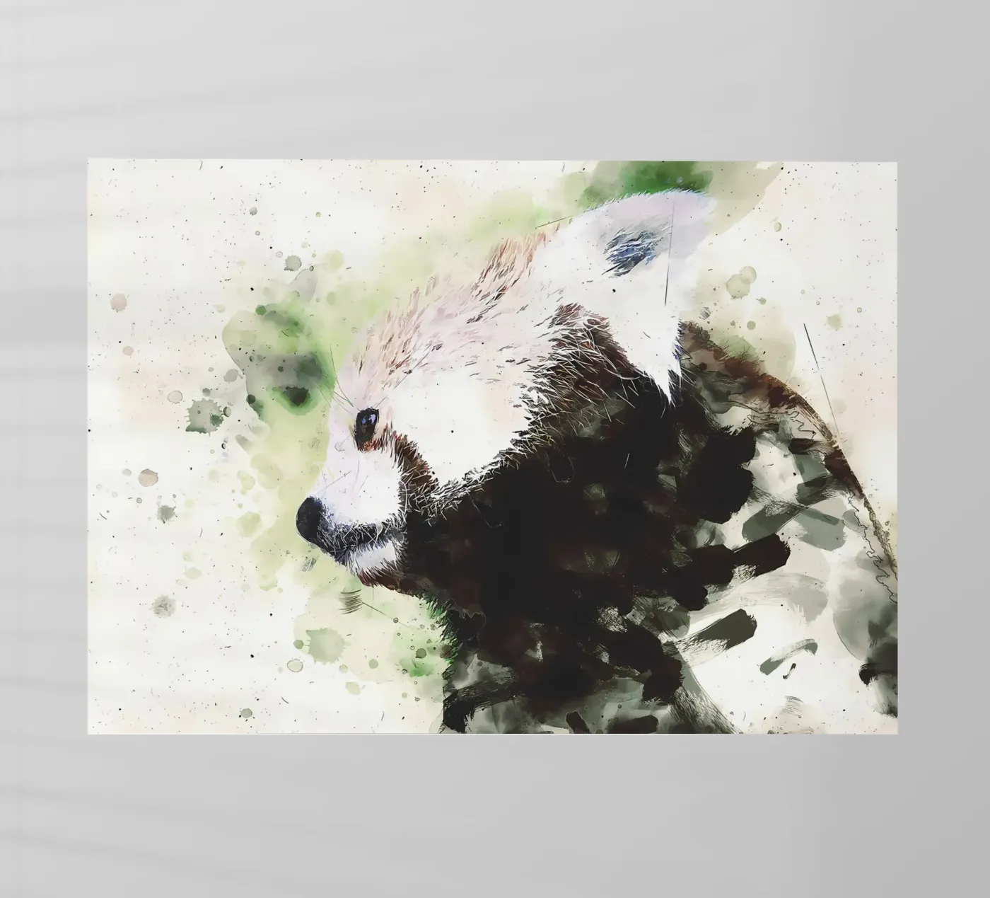 Panda dipinto pellicola backlit da James M Coyle