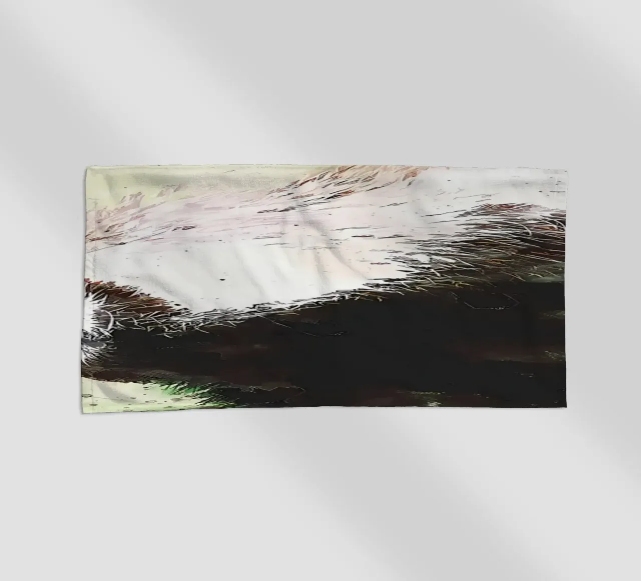 Panda dipinto telo mare da James M Coyle