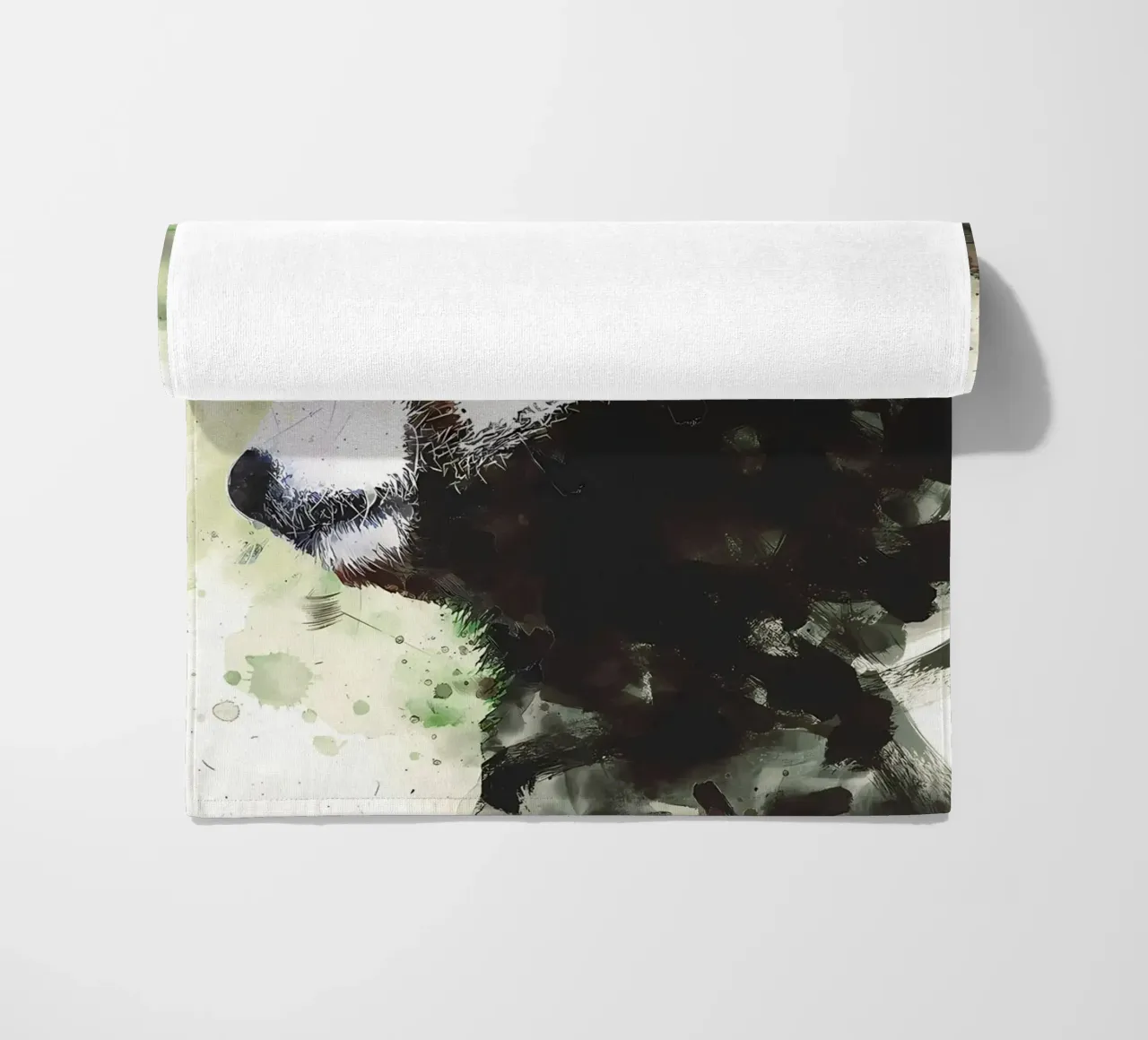 Panda dipinto telo mare da James M Coyle