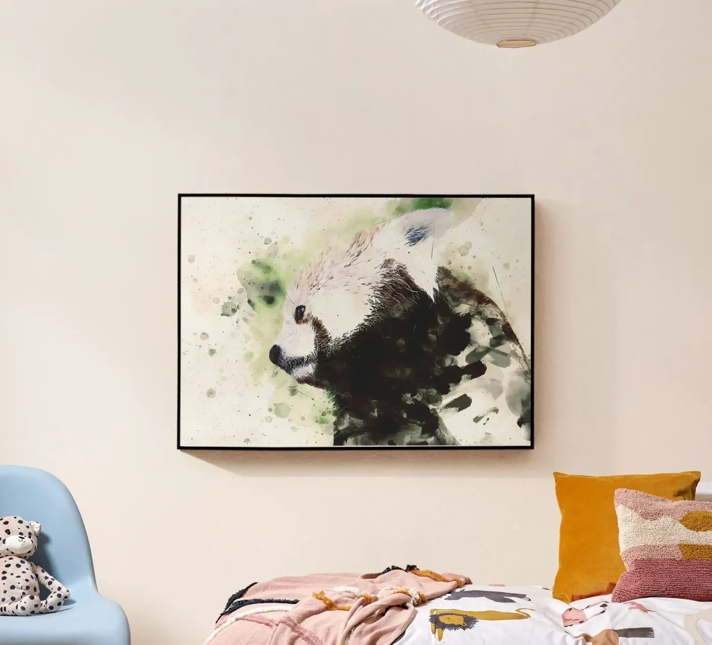 Painted Panda plexiglas de James M Coyle