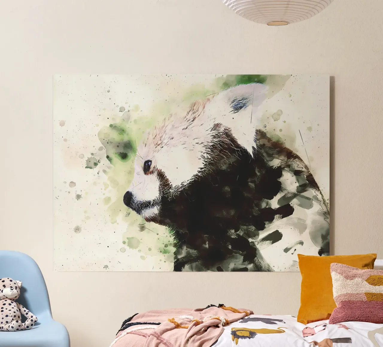 Panda dipinto plexiglass da James M Coyle