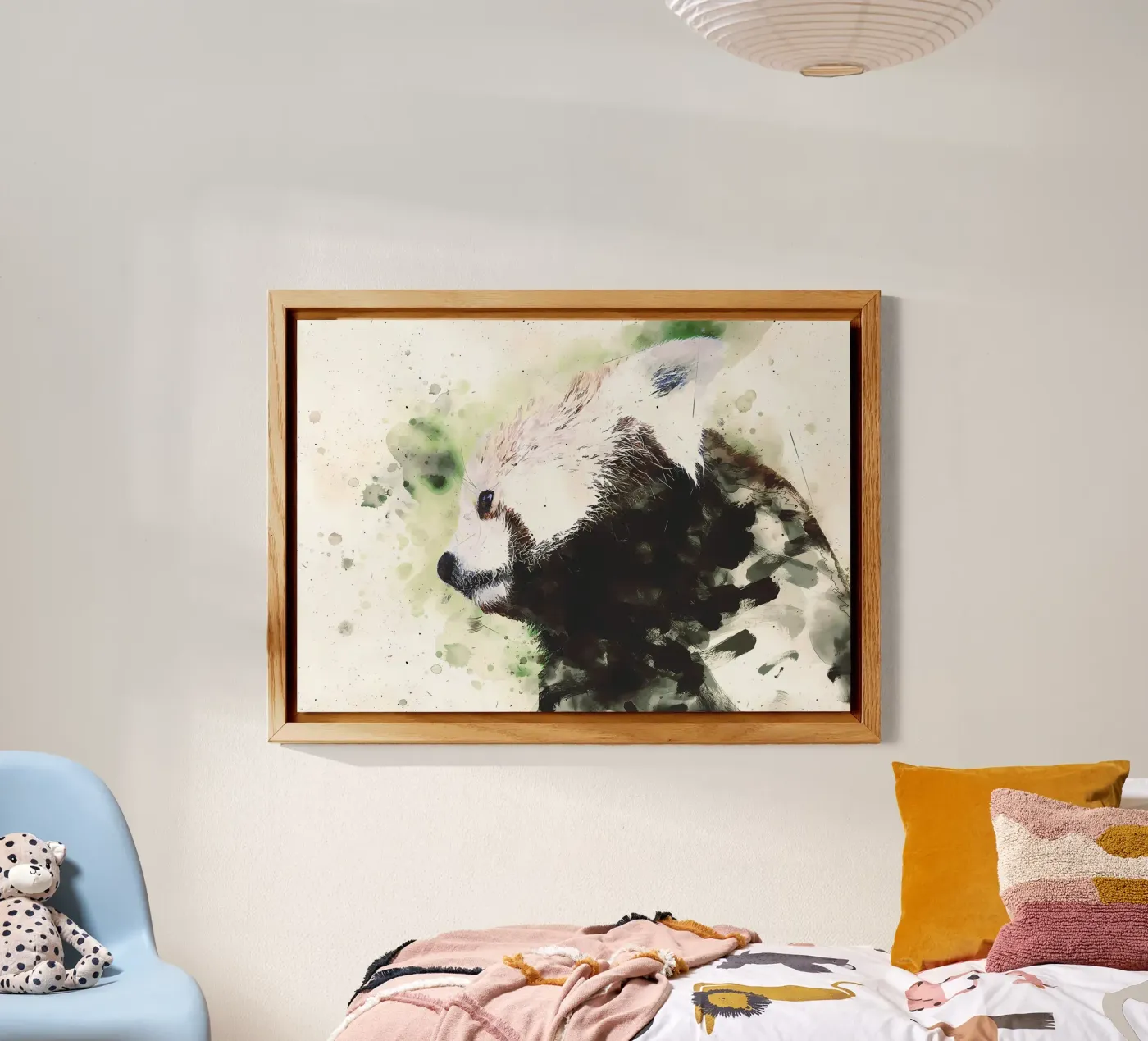 Panda dipinto alluminio dibond da James M Coyle