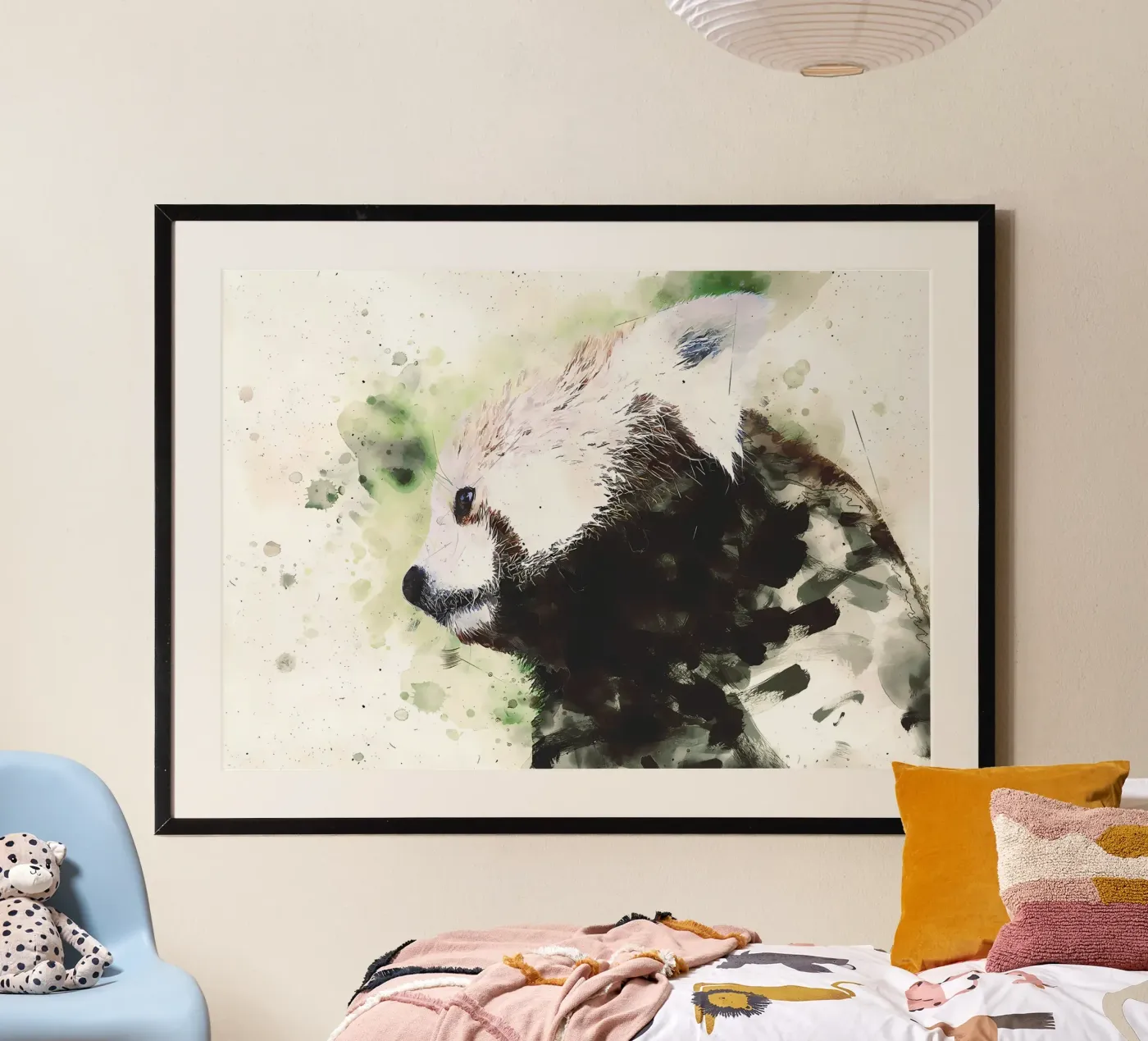 Painted Panda poster by James M Coyle