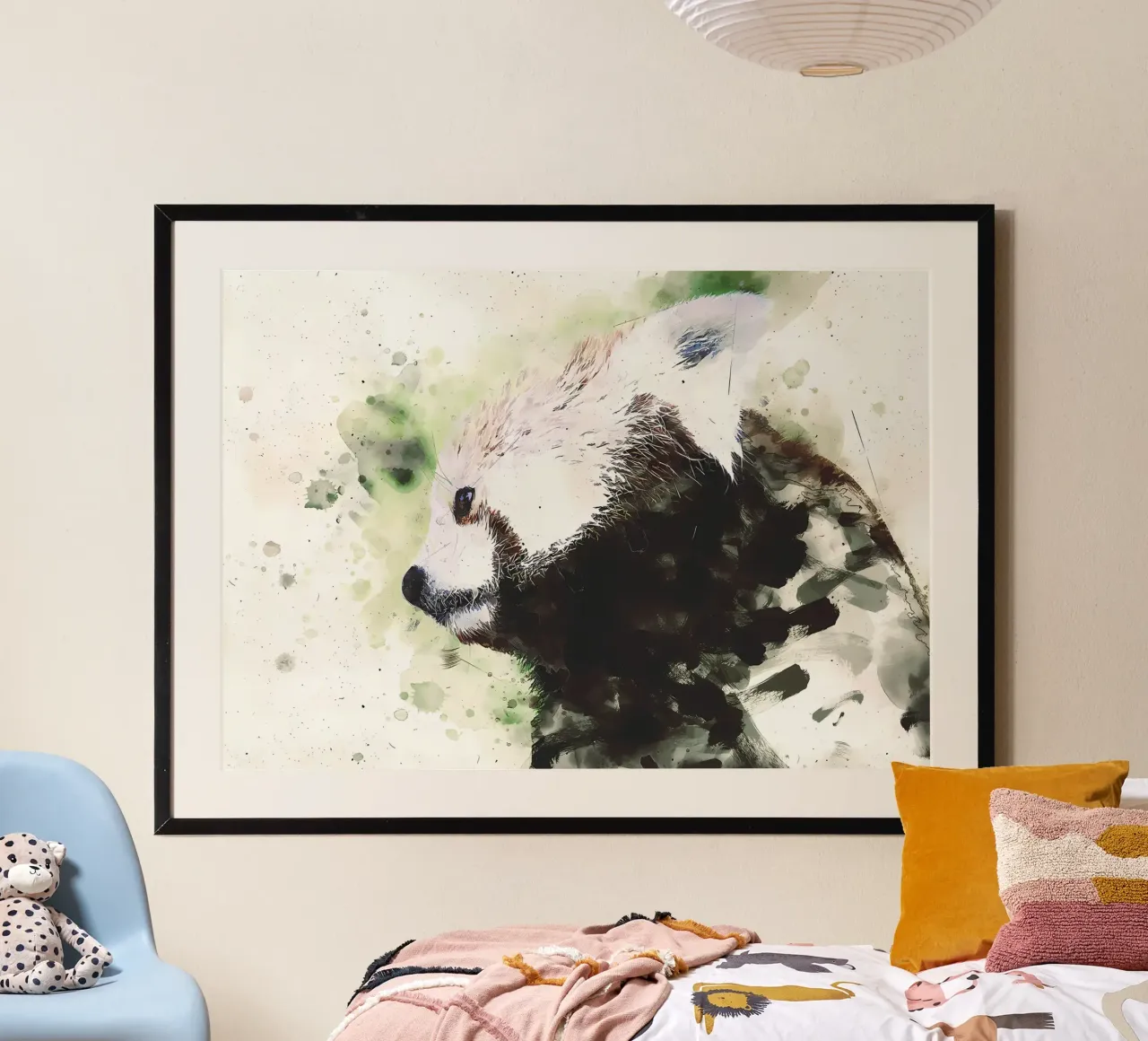 Panda dipinto carta hahnemühle da James M Coyle