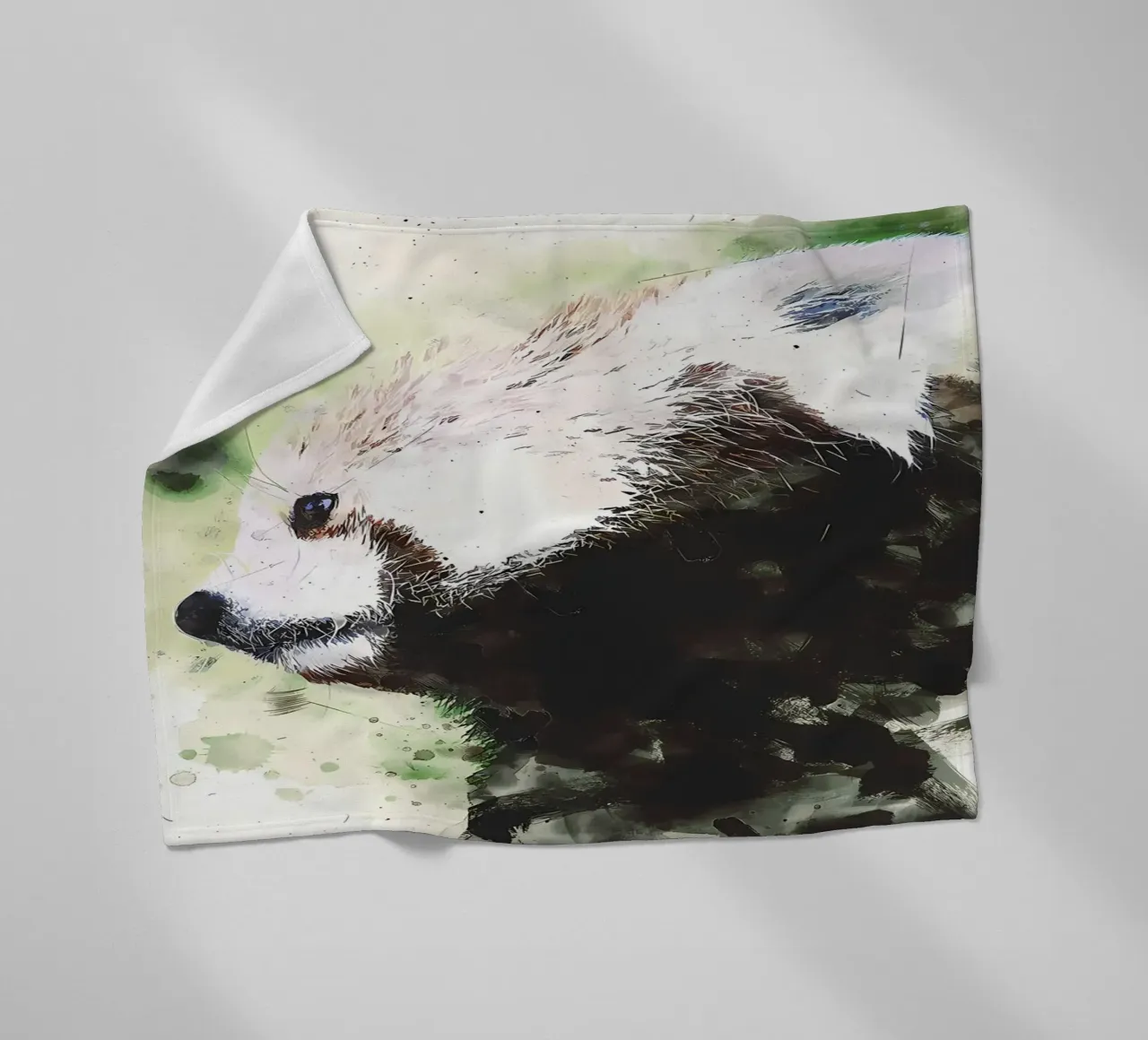 Gemalter Panda Fleecedecke von James M Coyle