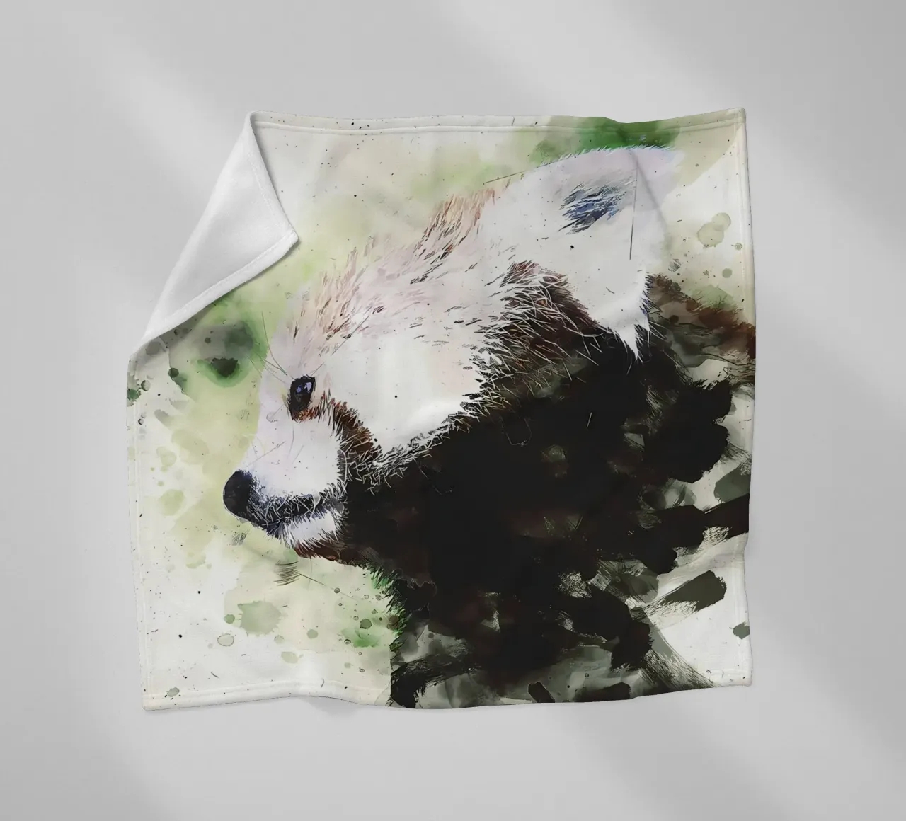 Gemalter Panda Fleecedecke von James M Coyle