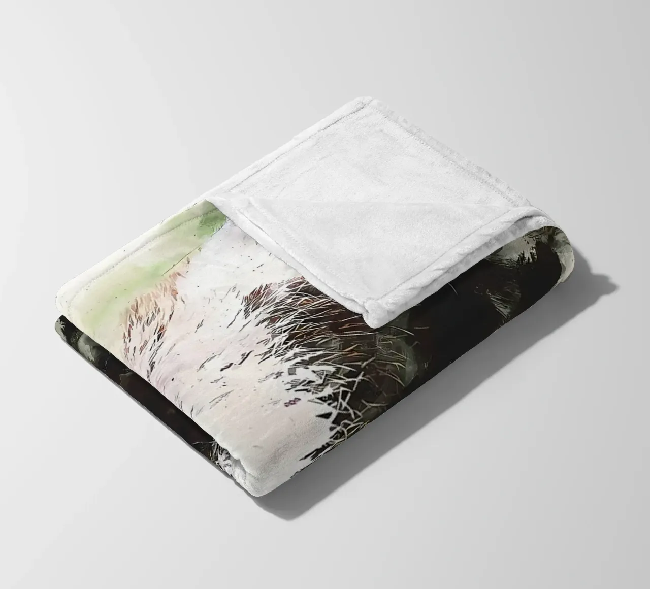 Gemalter Panda Fleecedecke von James M Coyle