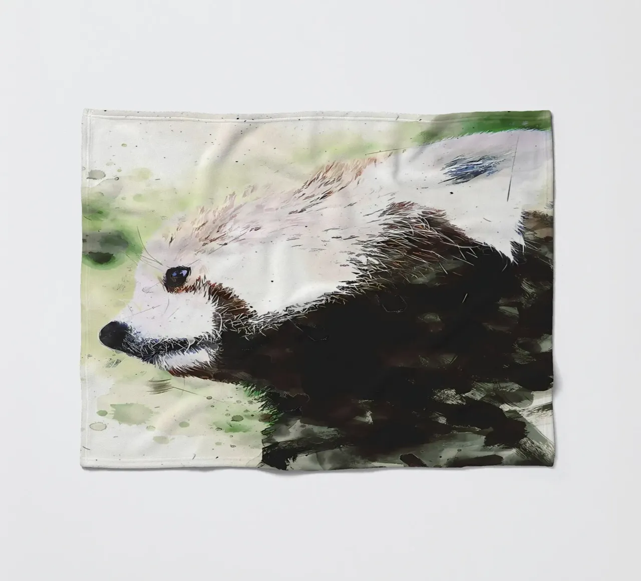 Gemalter Panda Fleecedecke von James M Coyle