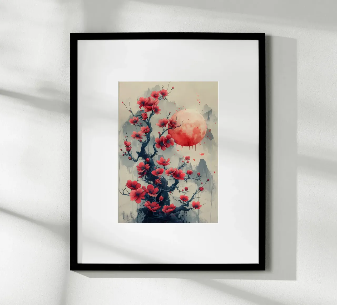 Fiori di luna giapponesi poster da Rebecca Clark Wyrick