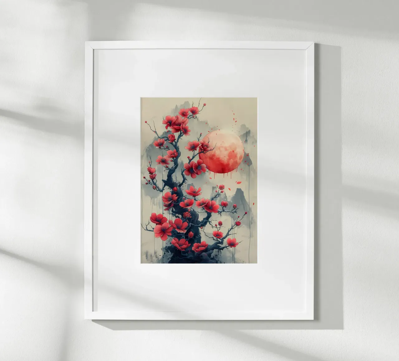 Fiori di luna giapponesi poster da Rebecca Clark Wyrick