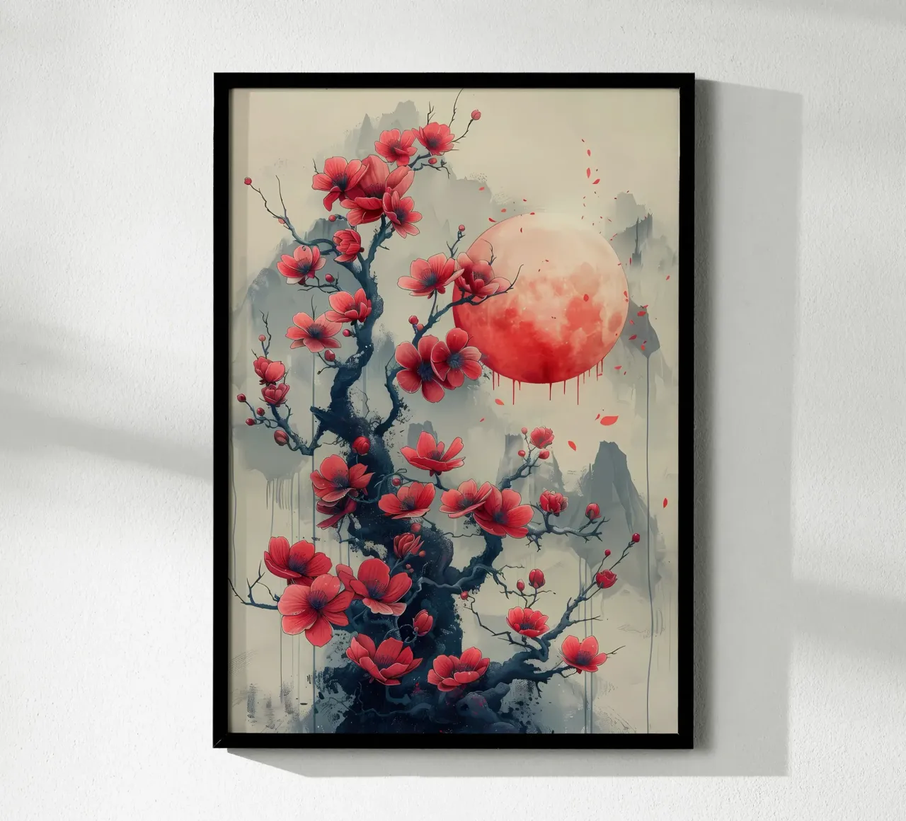 Fiori di luna giapponesi poster da Rebecca Clark Wyrick