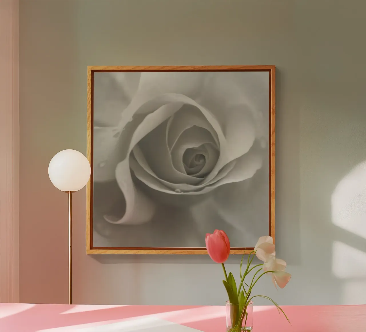 Rosa perla plexiglass da Moon Bloom