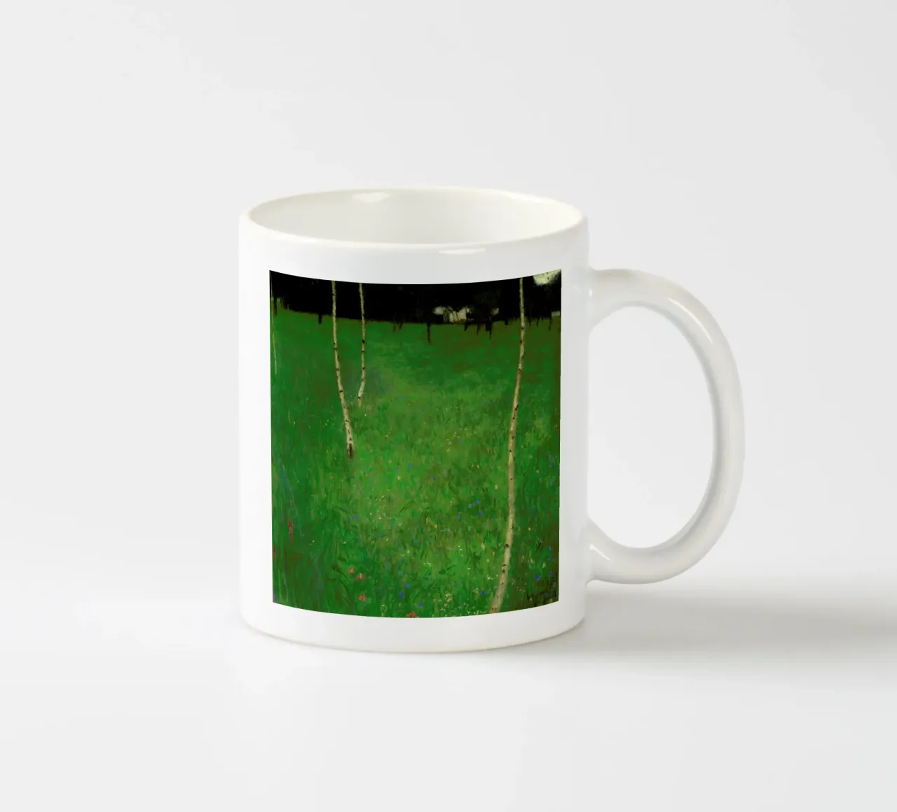 Klimt - Farmhouse with Birch Trees tazza in ceramica da ARTOTHEK