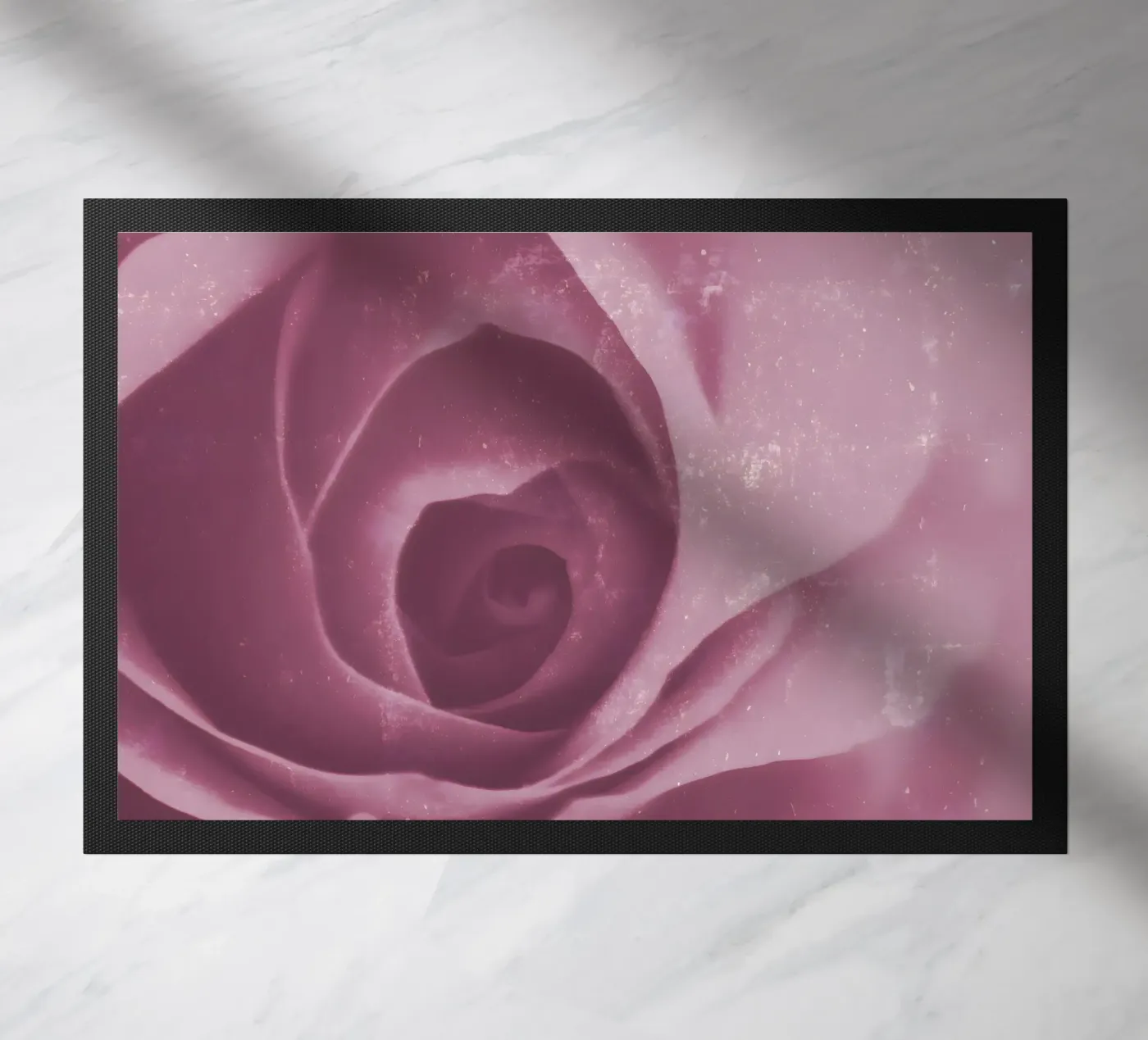 Wijnrode deurmat van Moon Bloom