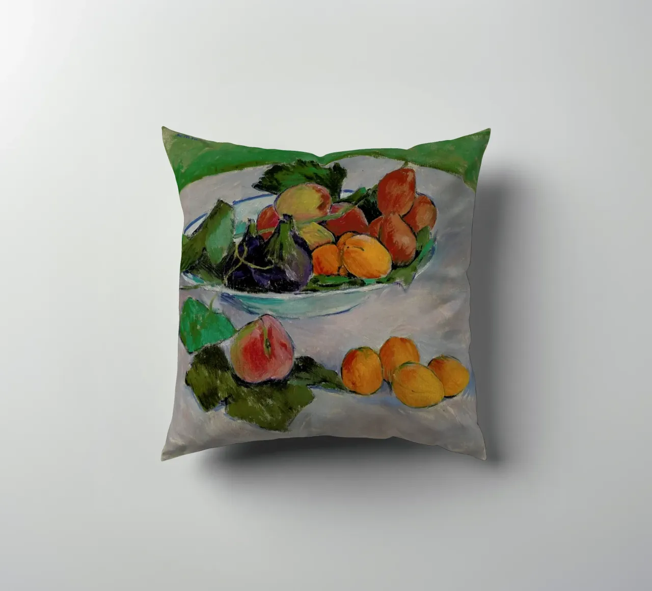 Moser - Still Life with Fruit and Leaves cuscino da ARTOTHEK