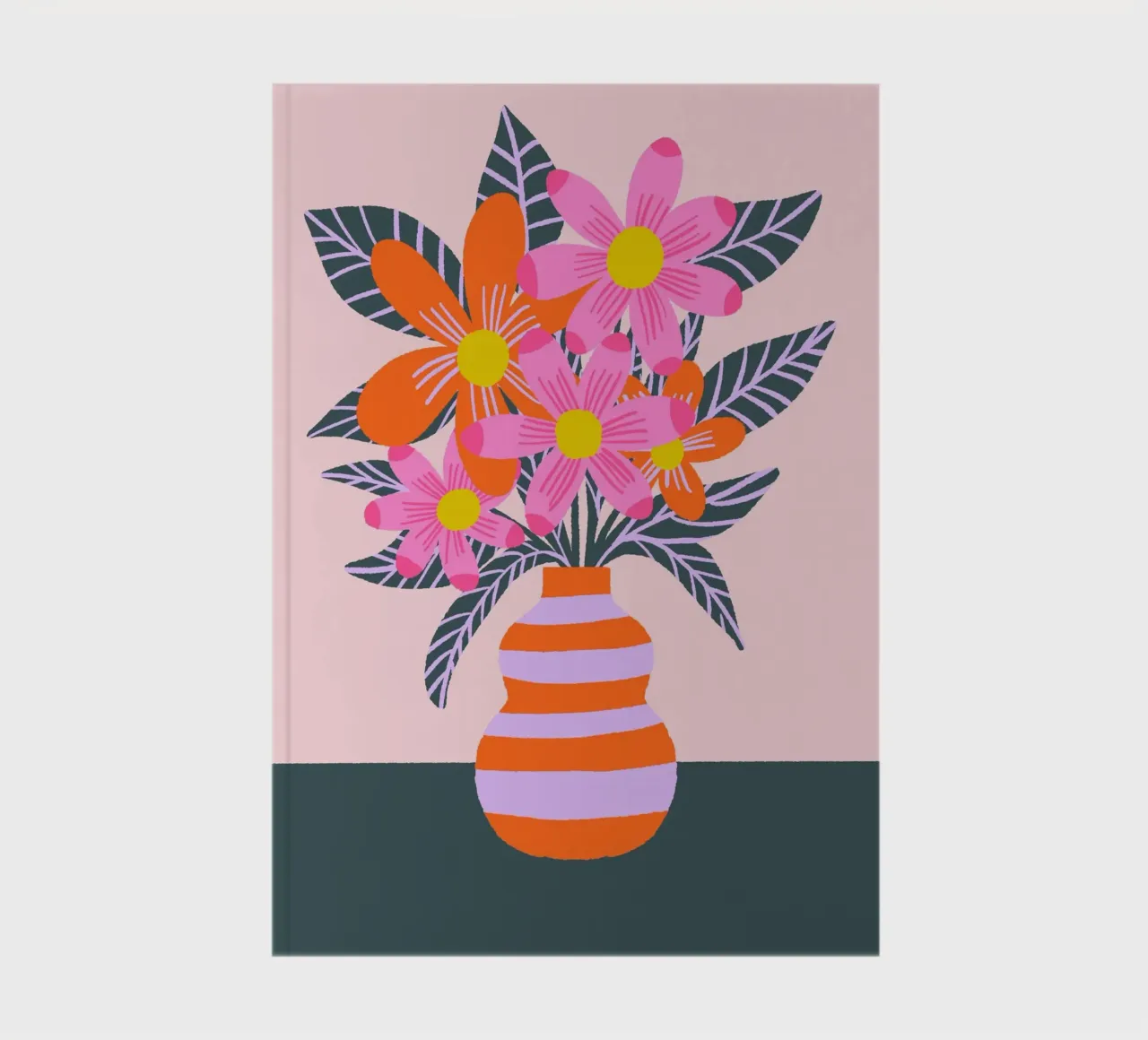 Fiori colorati in un vaso diario da Wackapacka