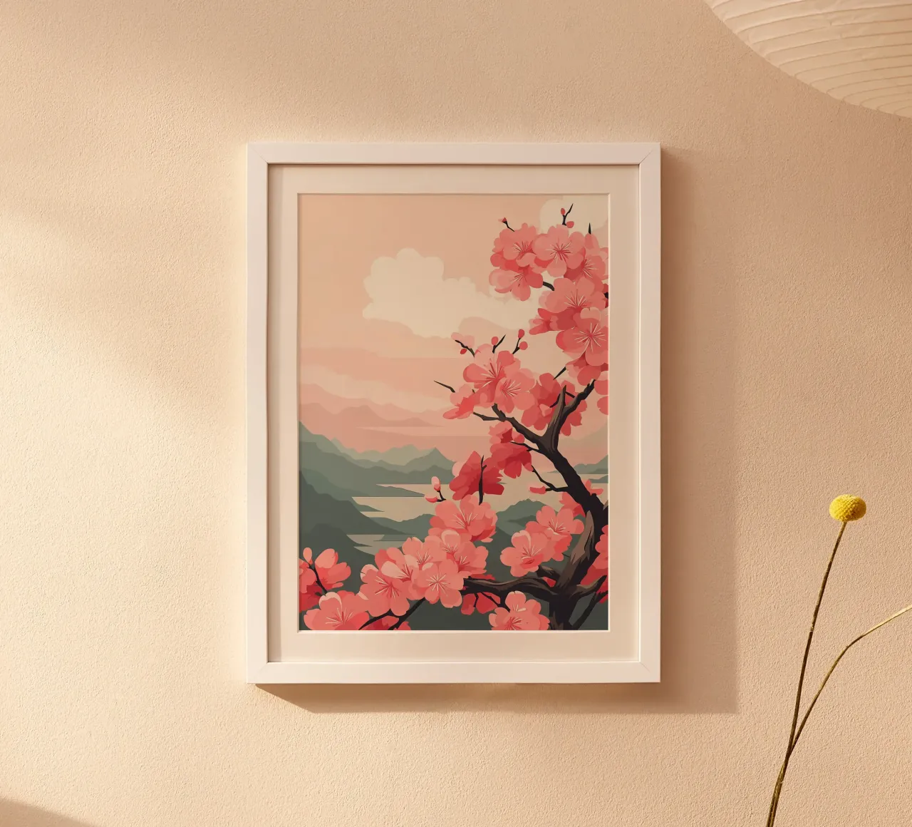 Paesaggio giapponese zen poster da Rebecca Clark Wyrick