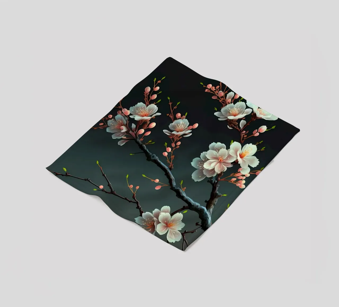 Fiori di ciliegio in Giappone coperta in pile da Rebecca Clark Wyrick