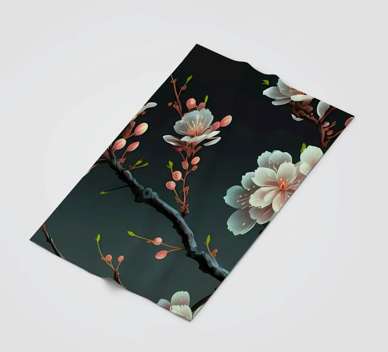 Fiori di ciliegio in Giappone coperta in pile da Rebecca Clark Wyrick