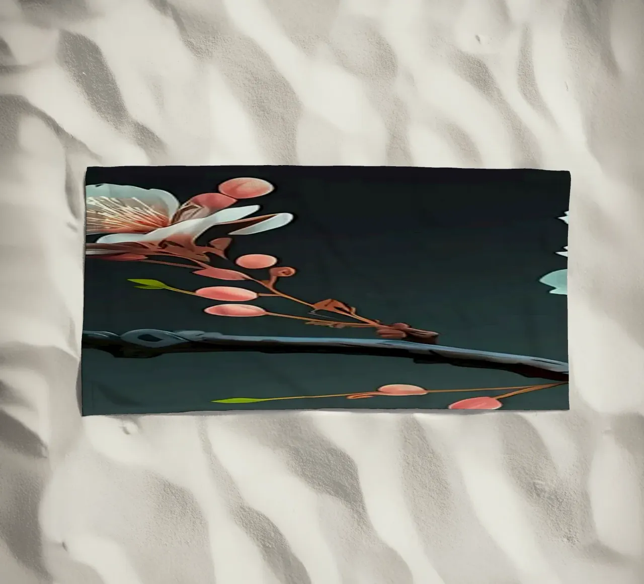 Fiori di ciliegio in Giappone telo mare da Rebecca Clark Wyrick