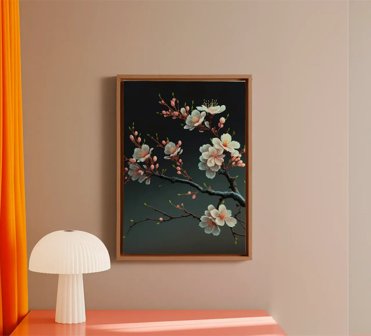 Fiori di ciliegio in Giappone tela con Cornice a cassetta da Rebecca Clark Wyrick