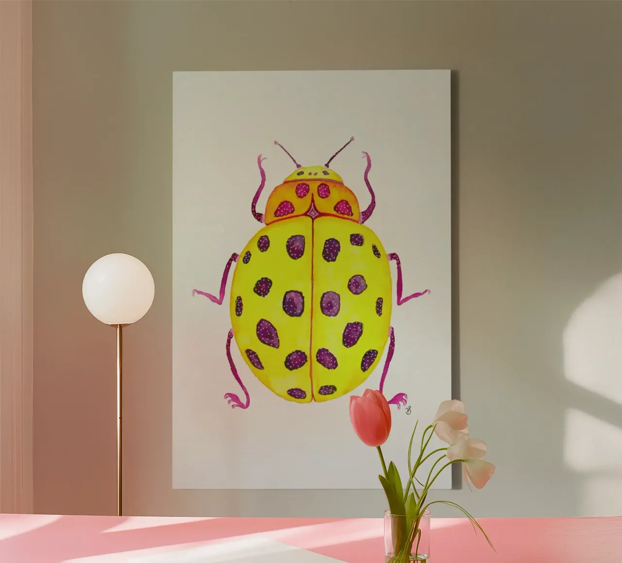 No Ladybug 09 tela da UN-TYPISCH