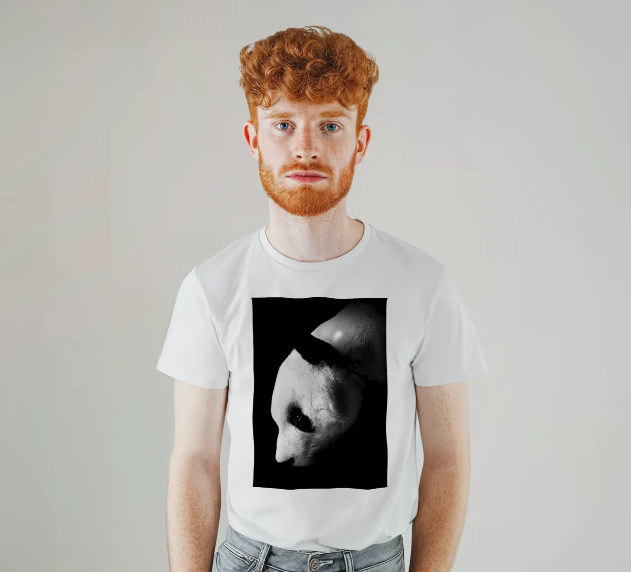 Immagine Panda in chiave Low Key t-shirt da James M Coyle