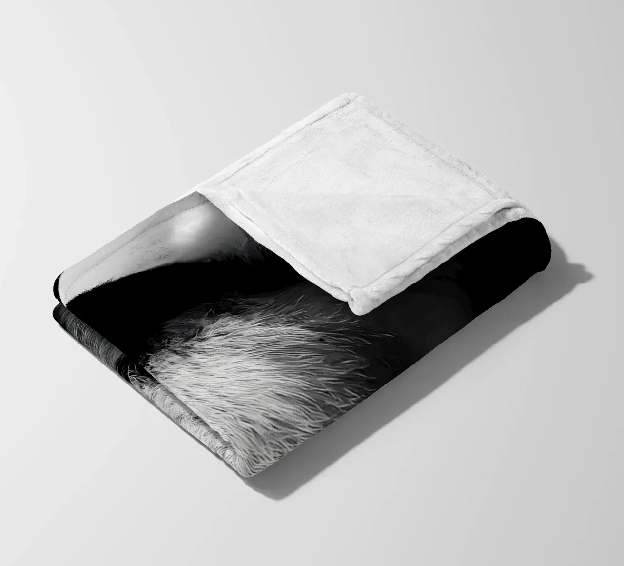 Immagine Panda in chiave Low Key coperta in pile da James M Coyle