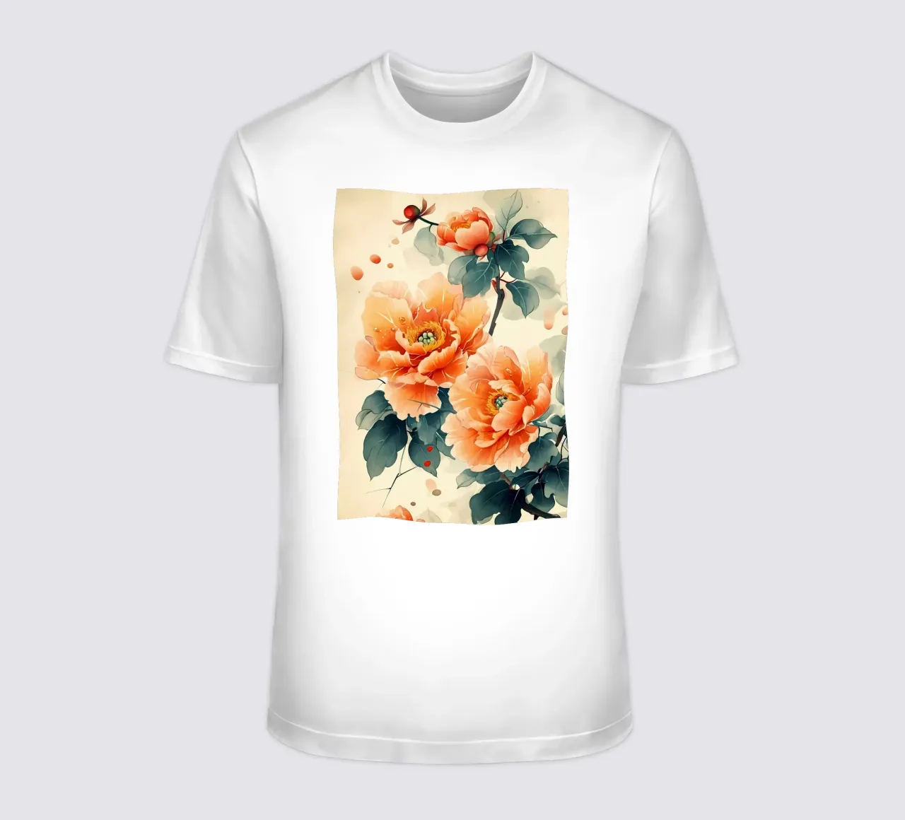 Fiori acquerellati t-shirt da Rebecca Clark Wyrick