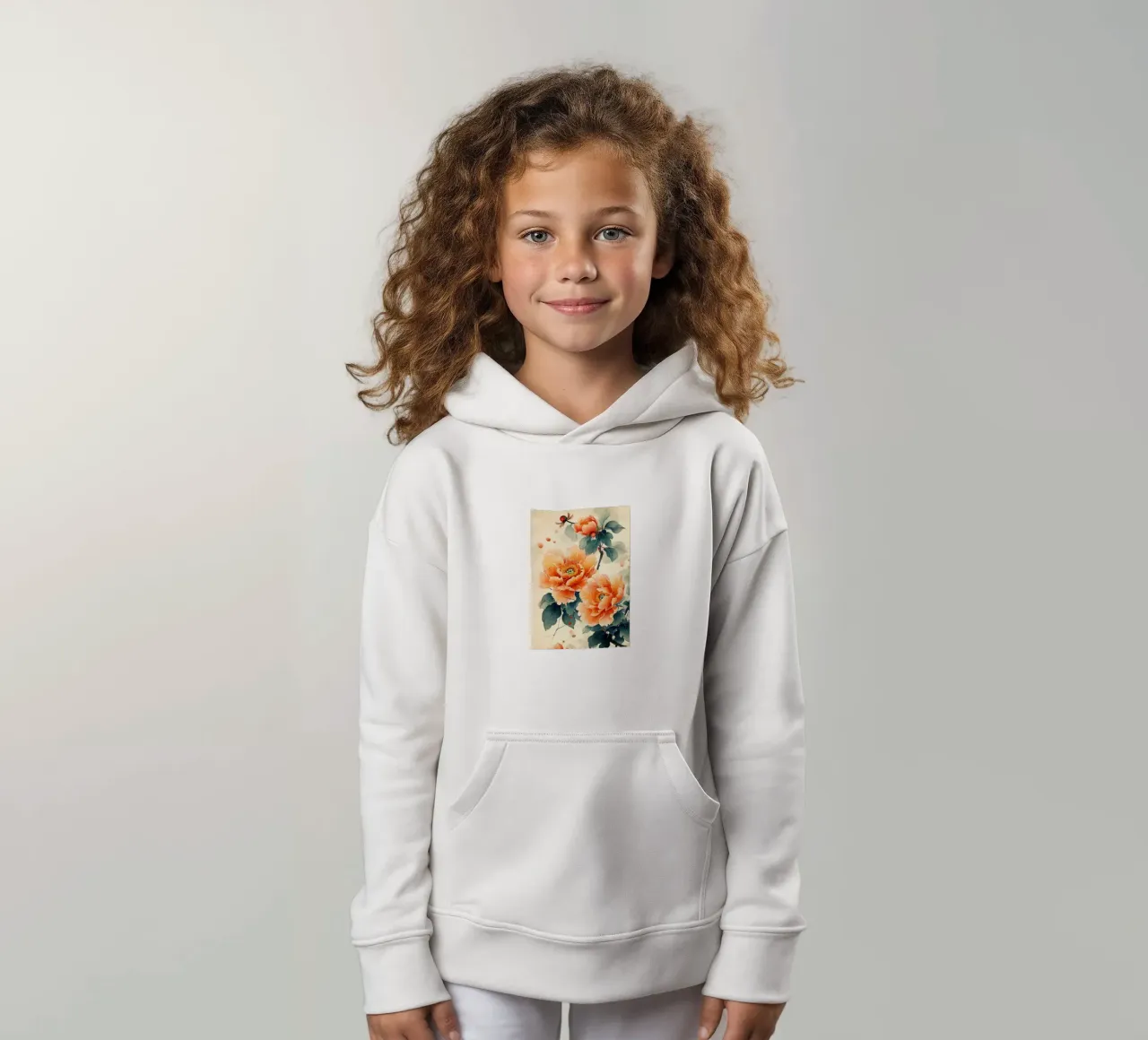 Aquarell-Blumen Kinder Hoodie von Rebecca Clark Wyrick