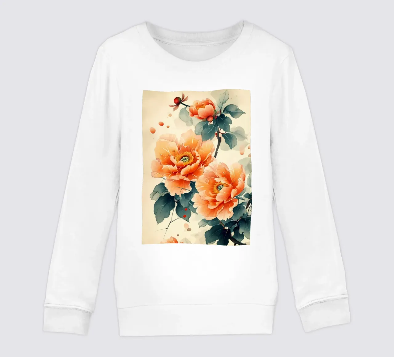 Fiori acquerellati felpa bambino da Rebecca Clark Wyrick