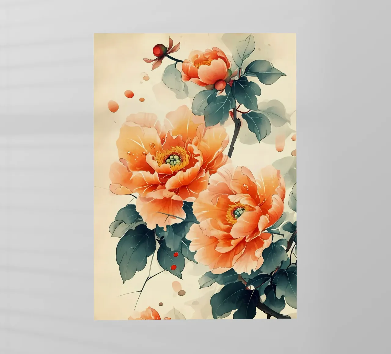 Fiori acquerellati pellicola backlit da Rebecca Clark Wyrick