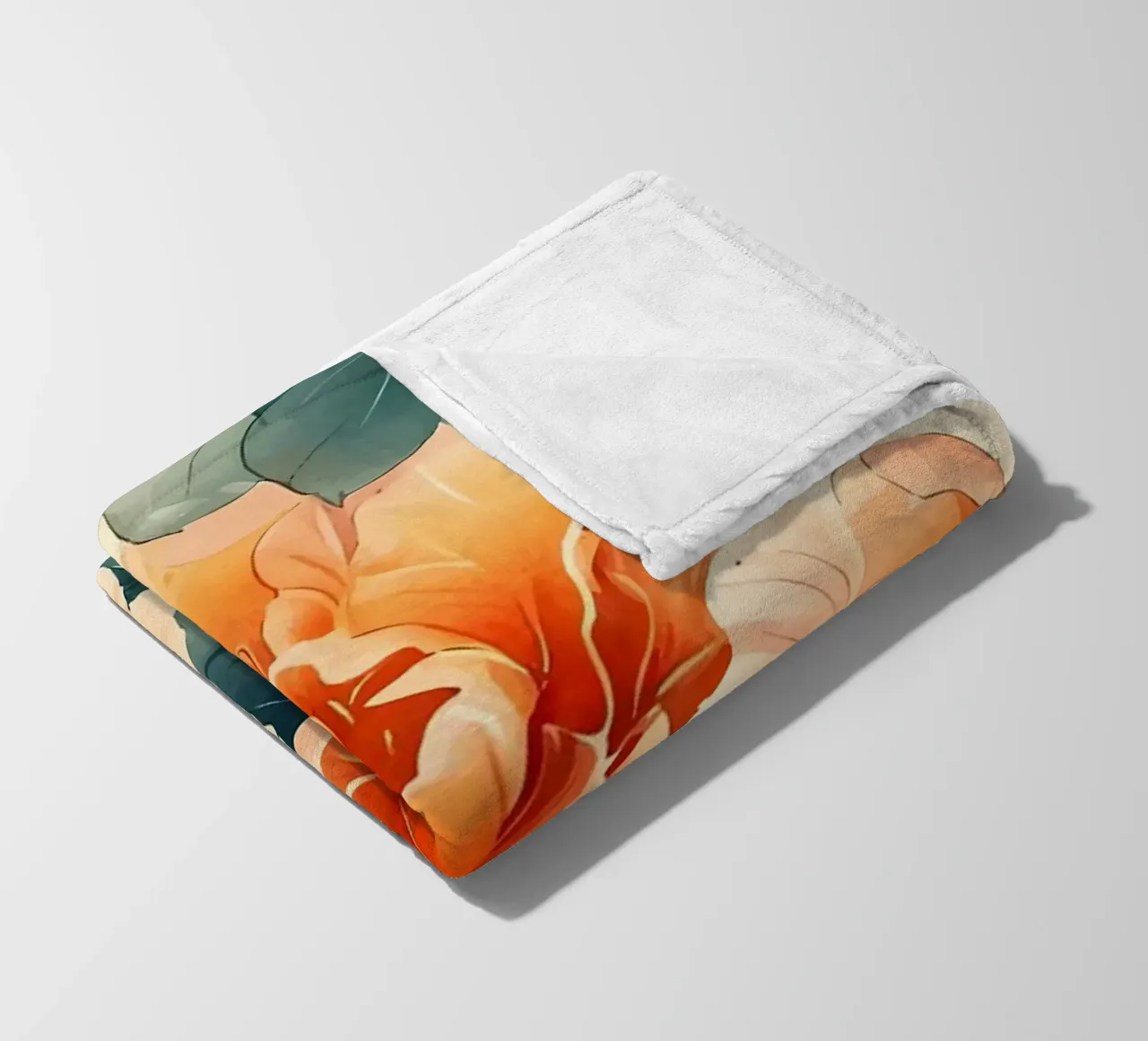 Fiori acquerellati coperta in pile da Rebecca Clark Wyrick