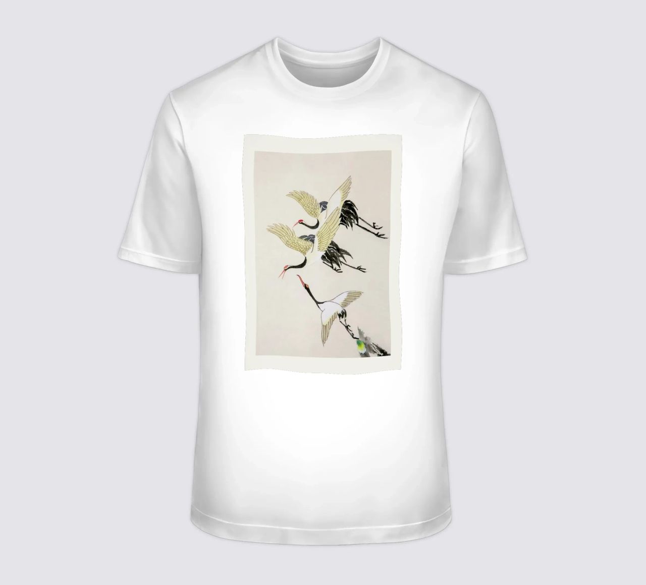 Swooping Cranes t-shirt da Flora & Fauna
