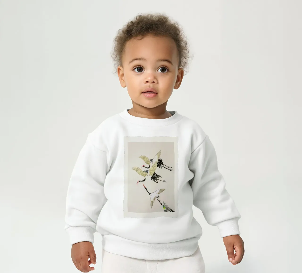 Swooping Cranes sudadera de bebé de Flora & Fauna