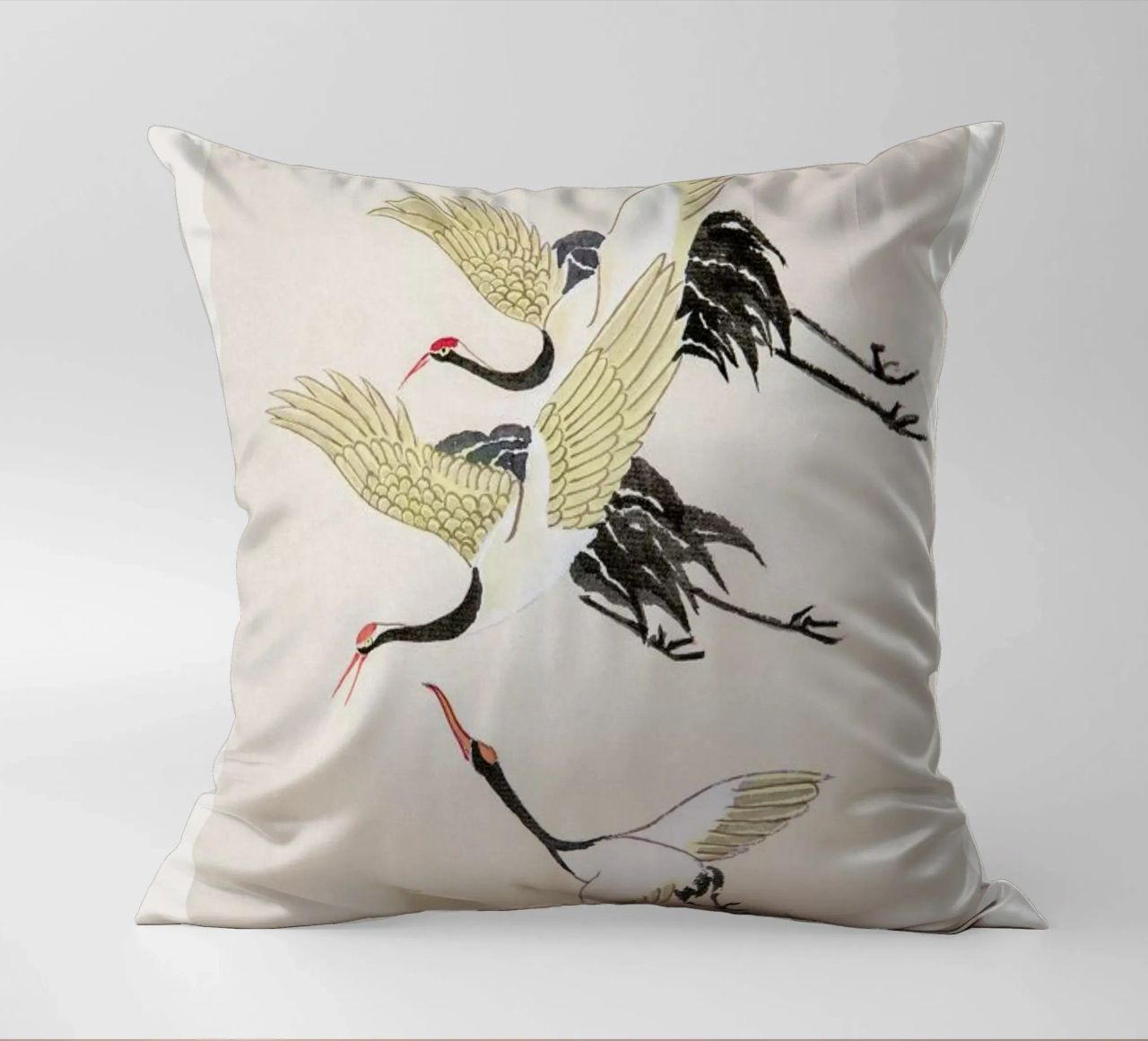 Swooping Cranes cuscino da Flora & Fauna