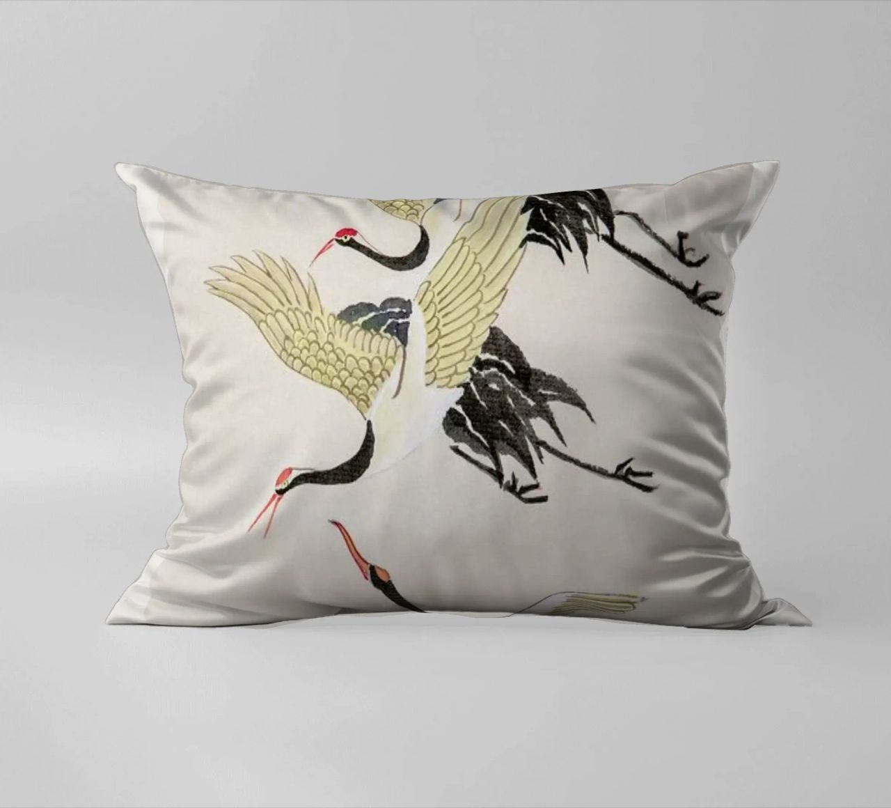 Swooping Cranes cuscino da Flora & Fauna