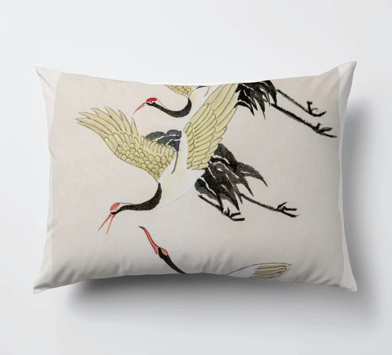 Swooping Cranes cuscino da Flora & Fauna