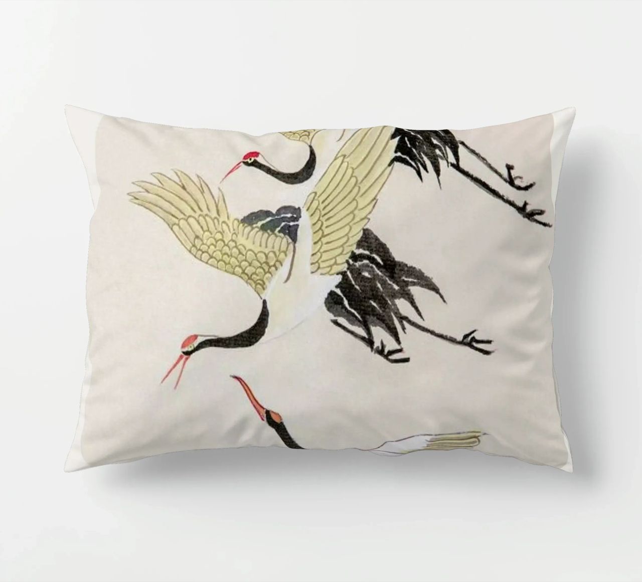 Swooping Cranes cuscino da Flora & Fauna