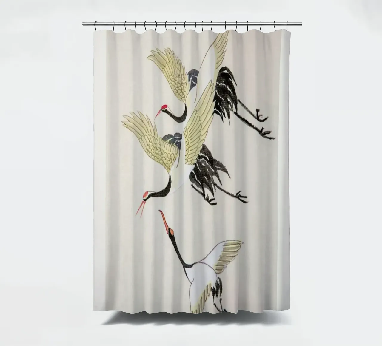 Swooping Cranes tenda da doccia da Flora & Fauna