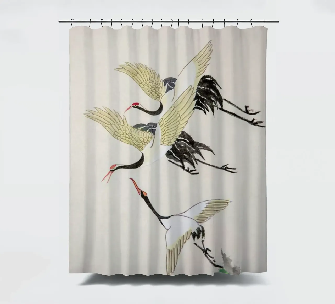 Swooping Cranes tenda da doccia da Flora & Fauna