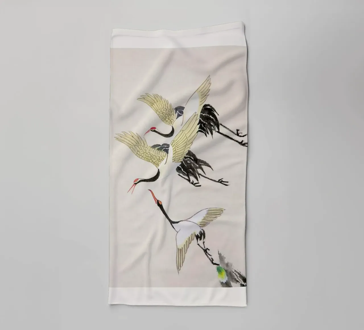 Swooping Cranes asciugamano da bagno da Flora & Fauna