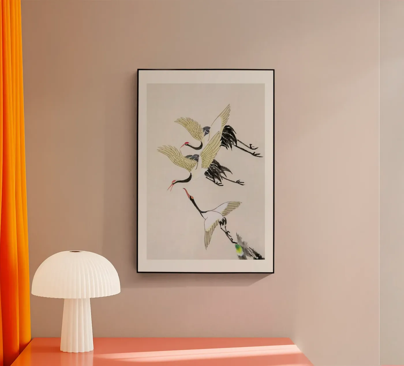 Swooping Cranes plexiglass da Flora & Fauna