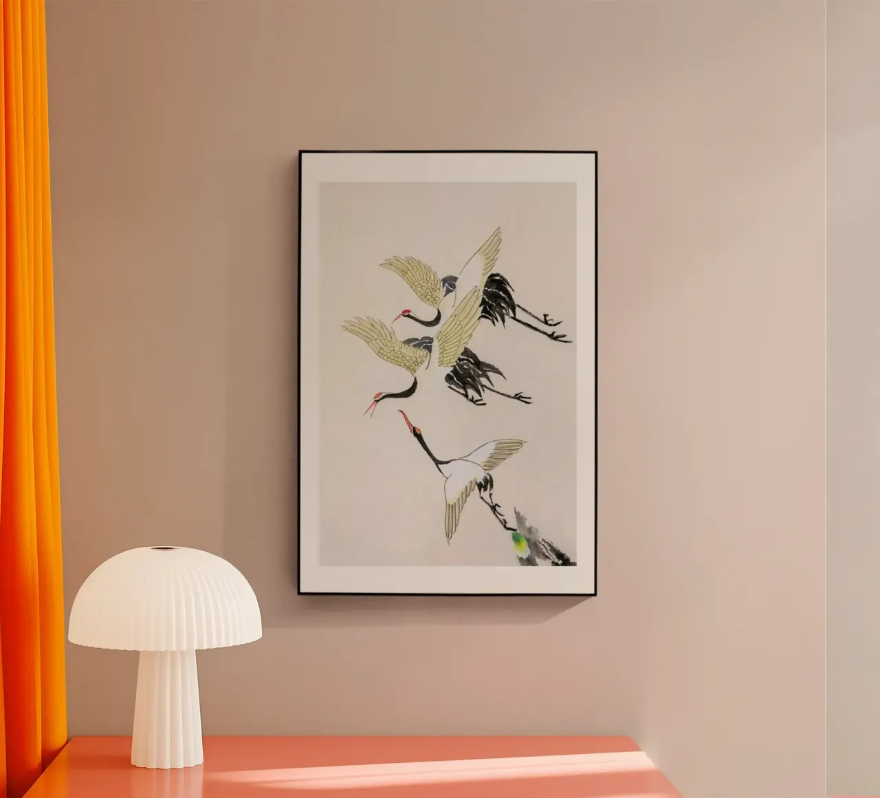 Swooping Cranes plexiglass da Flora & Fauna