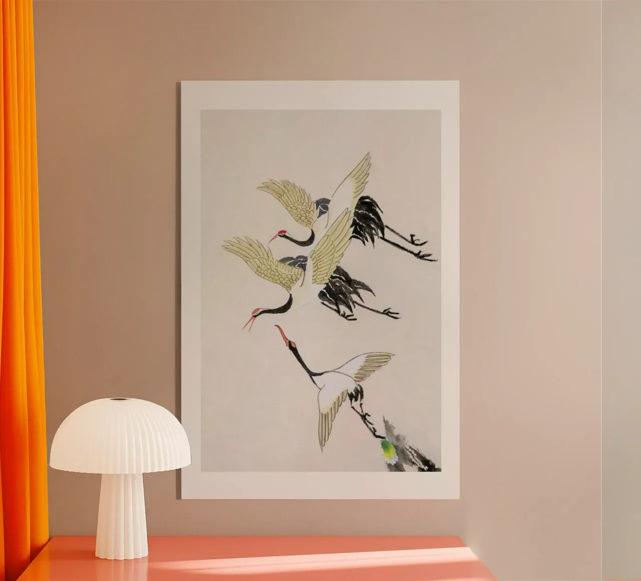 Swooping Cranes plexiglass da Flora & Fauna