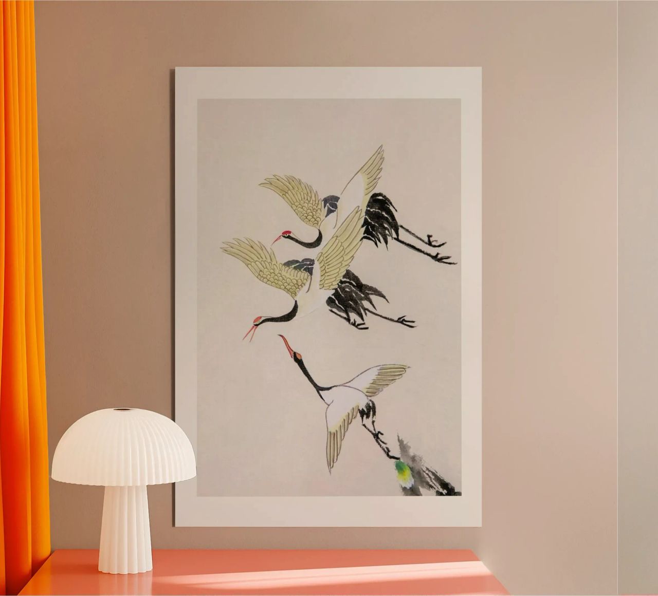 Swooping Cranes alluminio dibond da Flora & Fauna